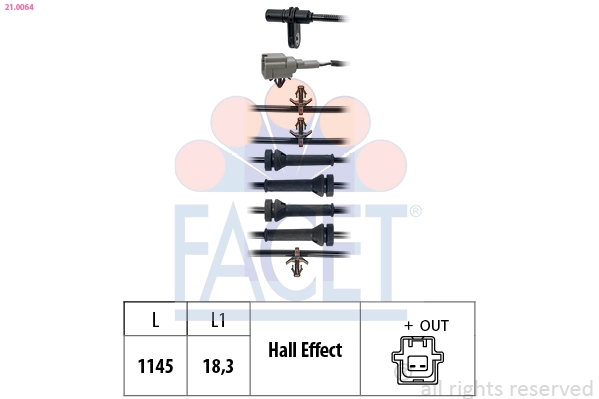 Sensor, wheel speed