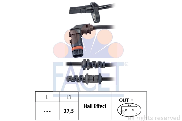 Sensor, wheel speed