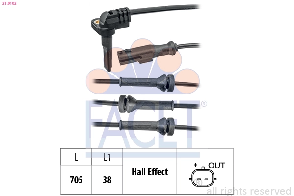 Sensor, wheel speed