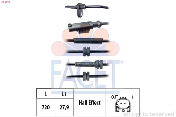 Sensor, wheel speed