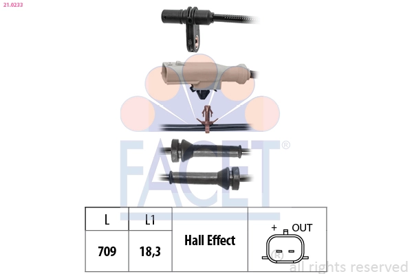 Sensor, wheel speed