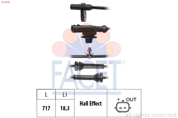 Sensor, wheel speed