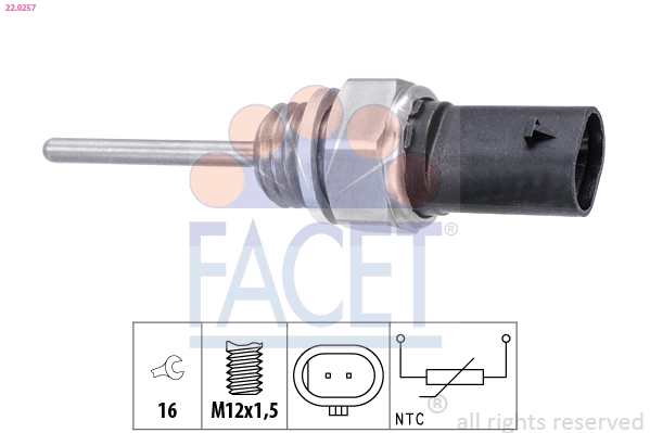 Sensor, exhaust gas temperature