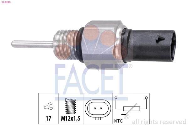 Sensor, exhaust gas temperature