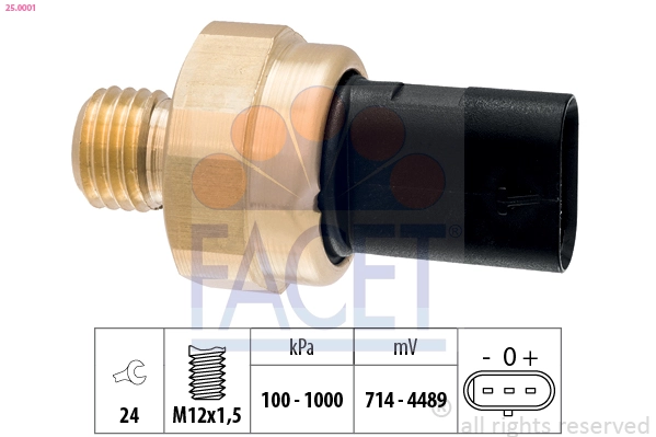 Sensor, oil pressure