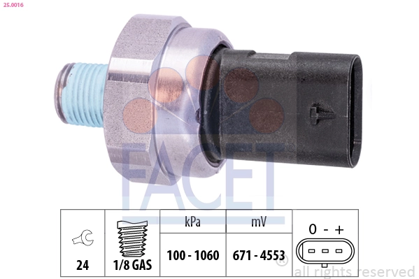 Sensor, oil pressure