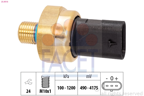 Sensor, oil pressure