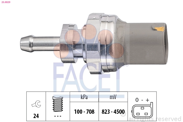 Sensor, oil pressure