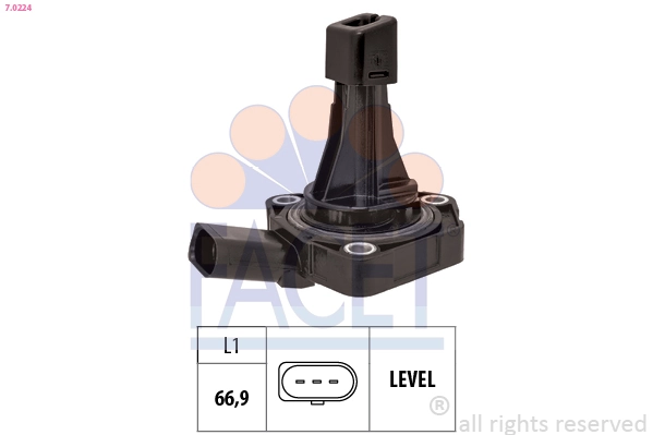 Sensor, engine oil level