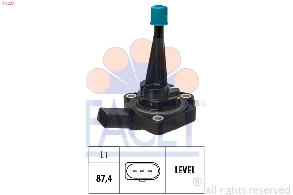 Sensor, engine oil level
