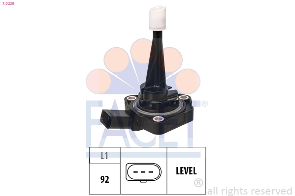 Sensor, engine oil level