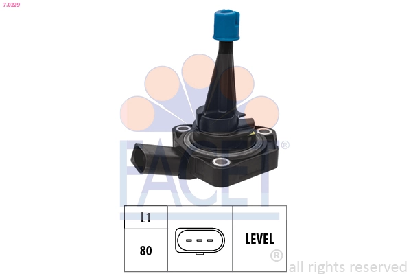 Sensor, engine oil level