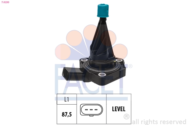 Sensor, engine oil level