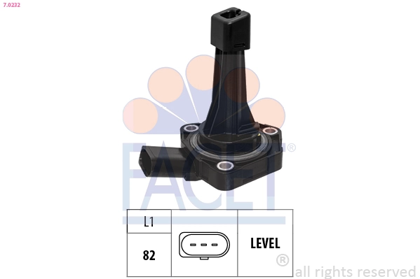 Sensor, engine oil level
