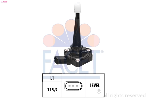 Sensor, engine oil level