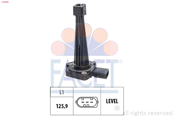 Sensor, engine oil level