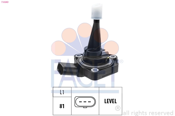 Sensor, engine oil level