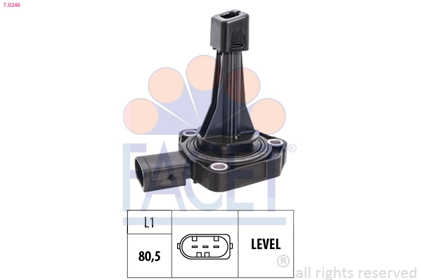 Sensor, engine oil level