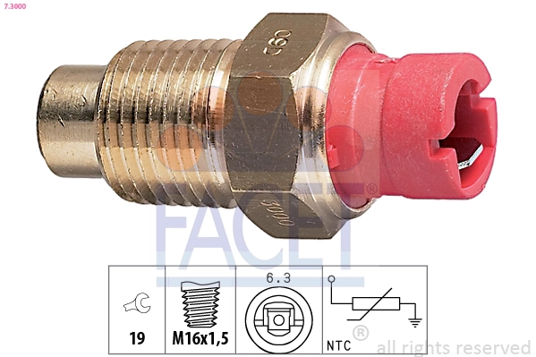 Sensor, coolant temperature