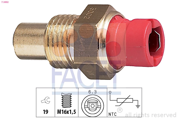 Sensor, coolant temperature