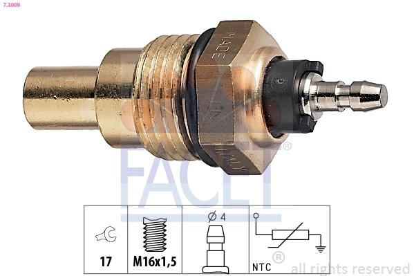 Sensor, coolant temperature