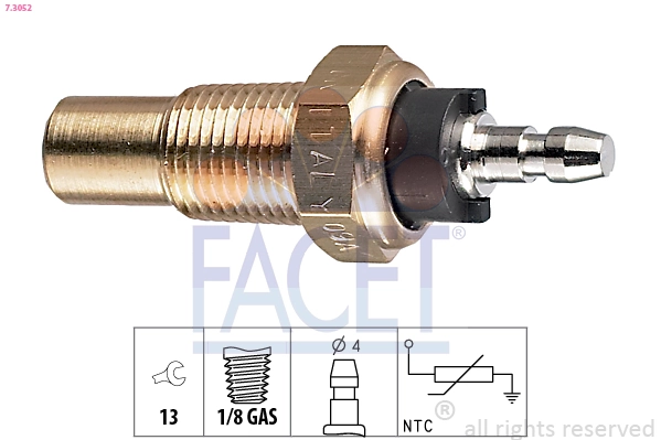 Sensor, coolant temperature