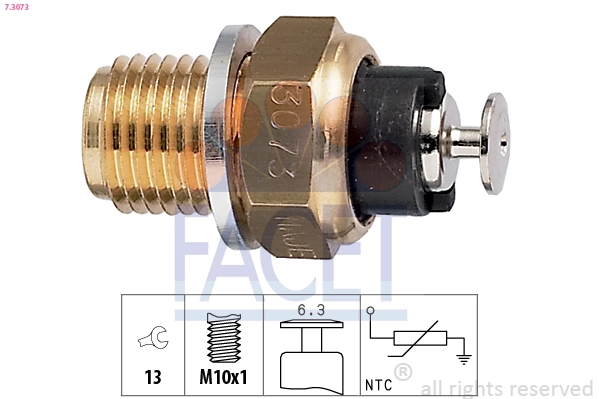 Sensor, oil temperature