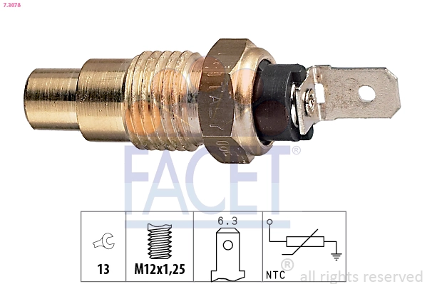 Sensor, coolant temperature