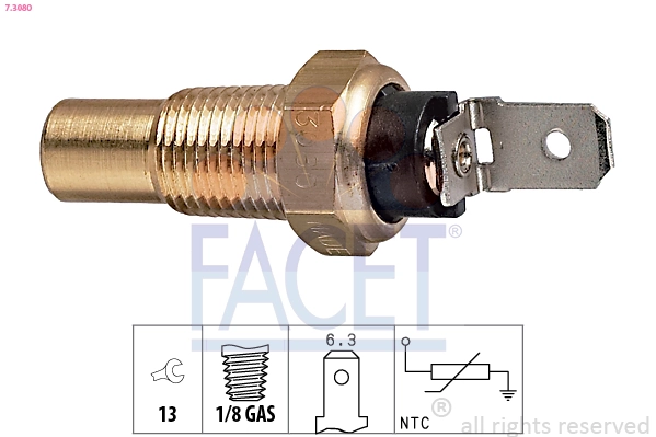 Sensor, coolant temperature