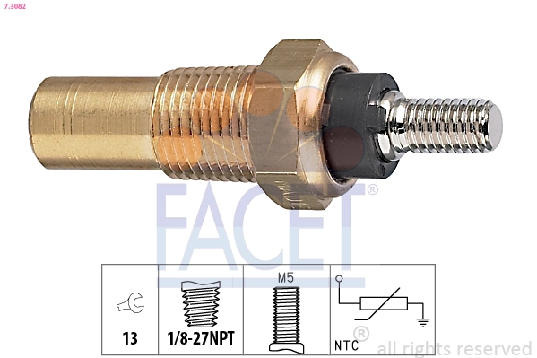 Sensor, coolant temperature