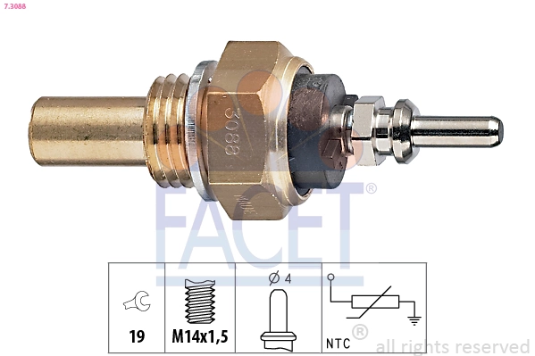 Sensor, coolant temperature