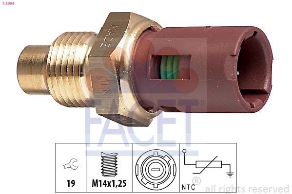 Sensor, coolant temperature