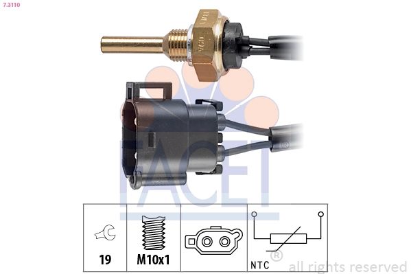 Sensor, coolant temperature