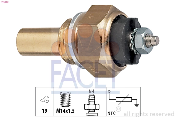 Sensor, coolant temperature
