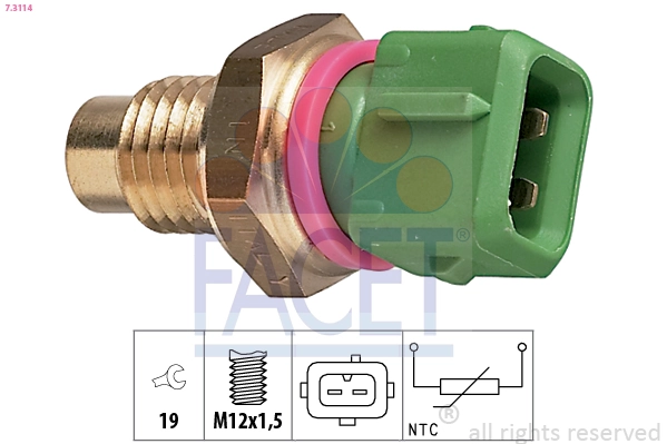 Sensor, coolant temperature