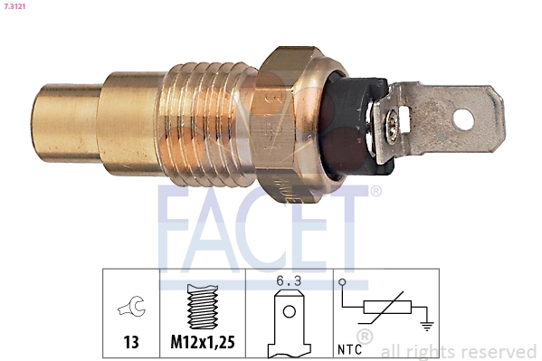 Sensor, coolant temperature