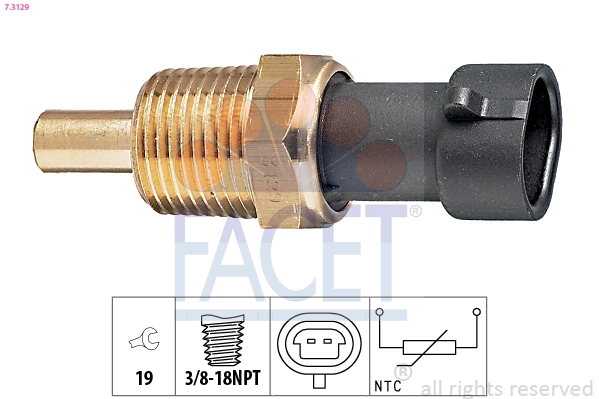 Sensor, oil temperature