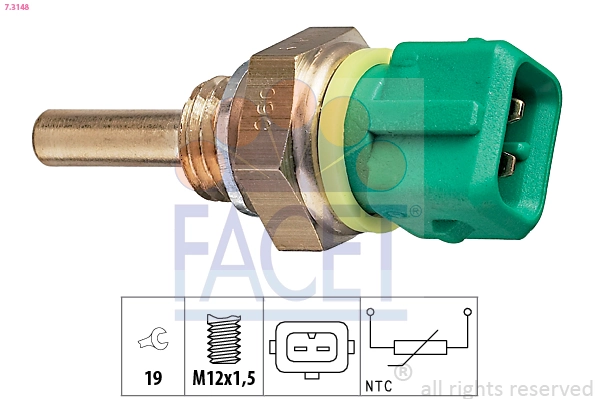 Sensor, coolant temperature