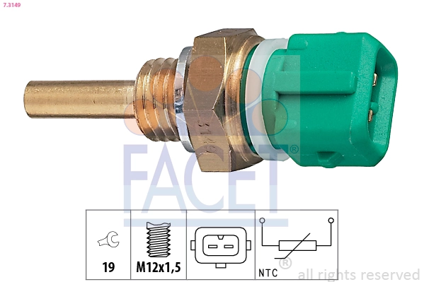 Sensor, coolant temperature