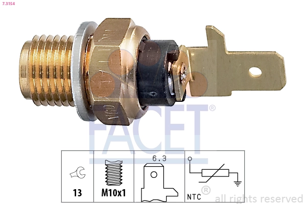 Sensor, oil temperature