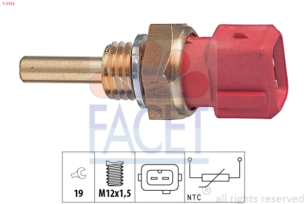 Sensor, coolant temperature