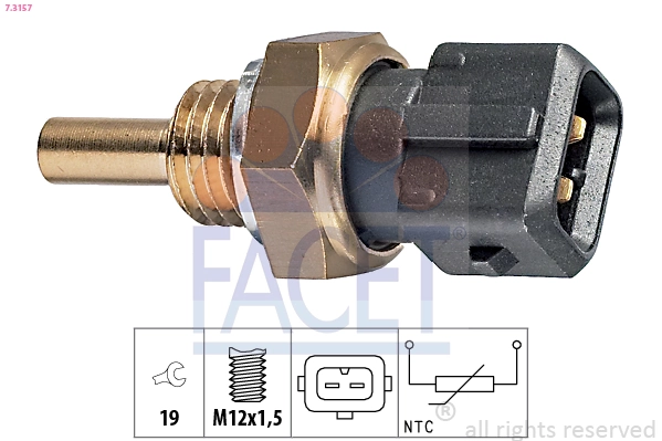Sensor, coolant temperature