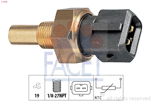 Sensor, coolant temperature