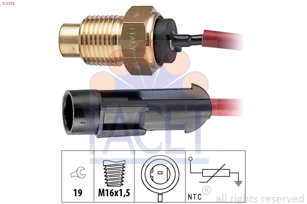 Sensor, coolant temperature