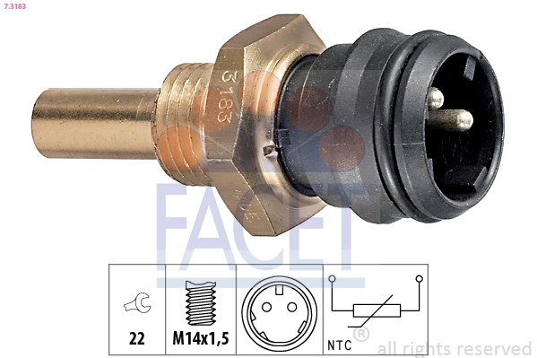 Sensor, coolant temperature