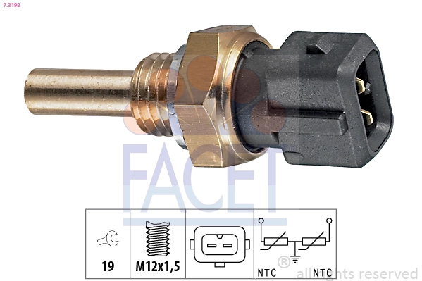 Sensor, coolant temperature