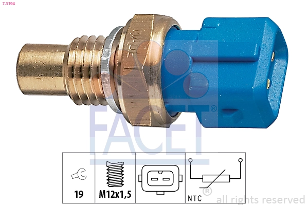 Sensor, coolant temperature