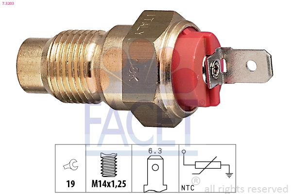 Sensor, coolant temperature