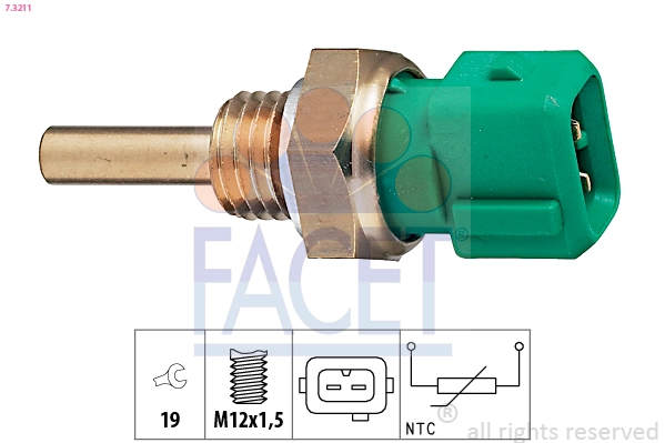 Sensor, coolant temperature