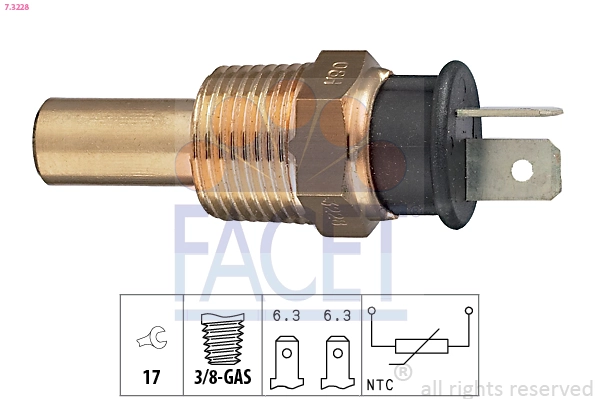 Sensor, coolant temperature